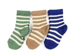 MP true blue mix stribede strømper Eli (3-pack)